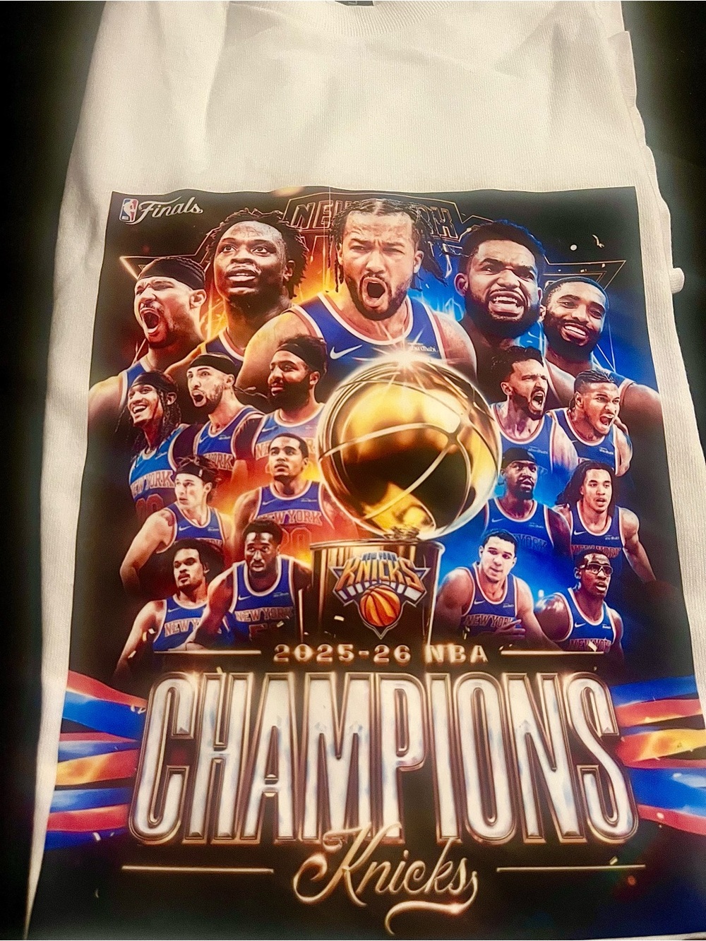 2026 NBA NY Knicks Champions Graphic Tee -